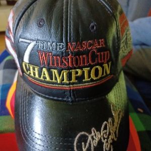 Dale Earnhardt vintage hat- leather